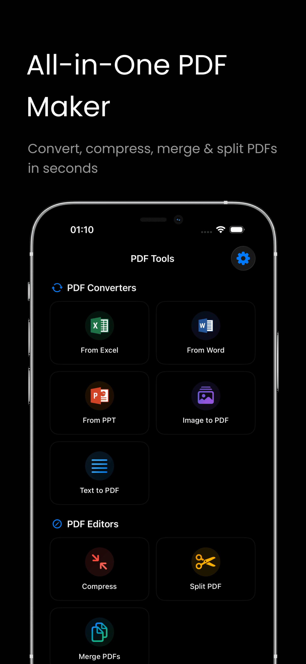 PDF Maker document converter app screenshot